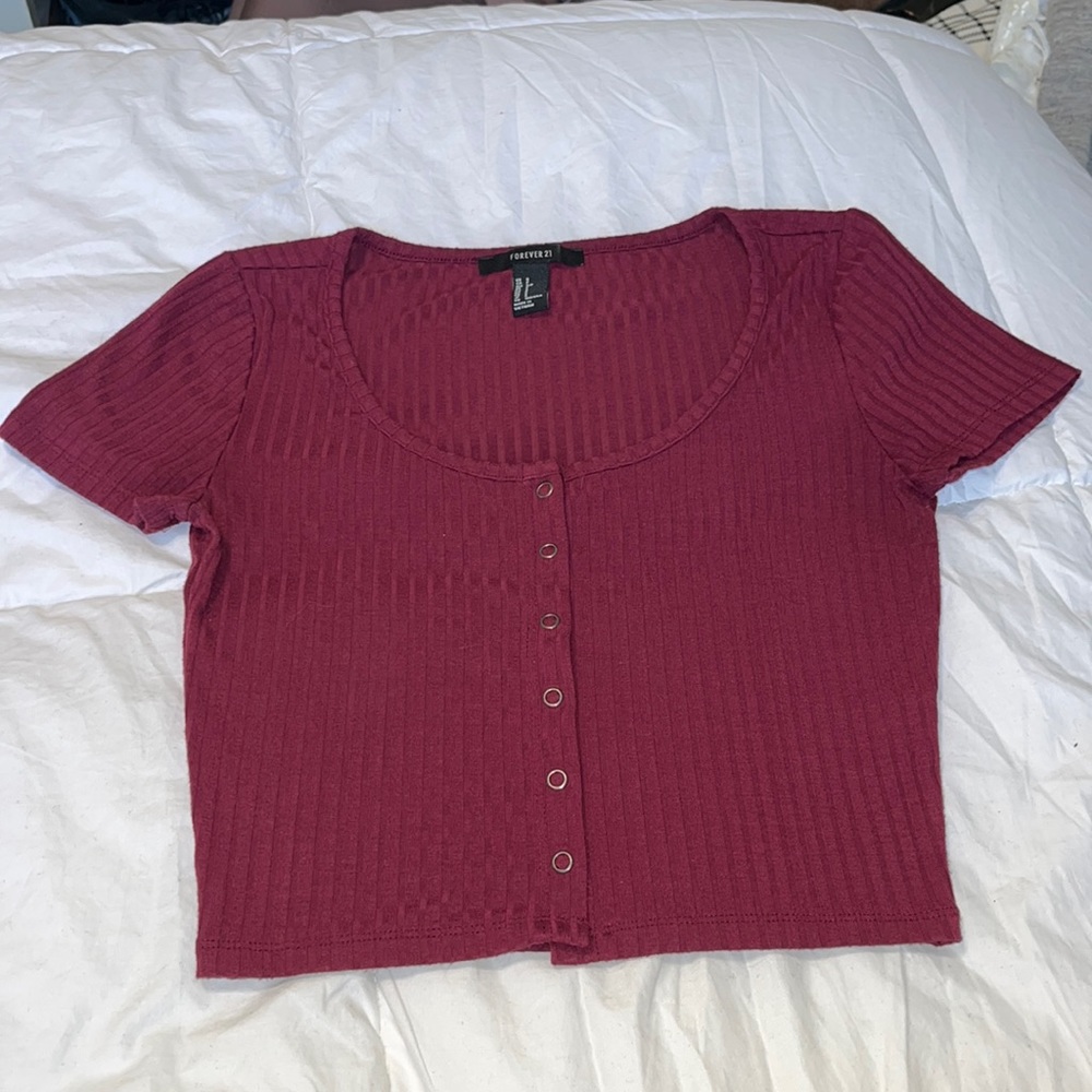 Button up Crop Top